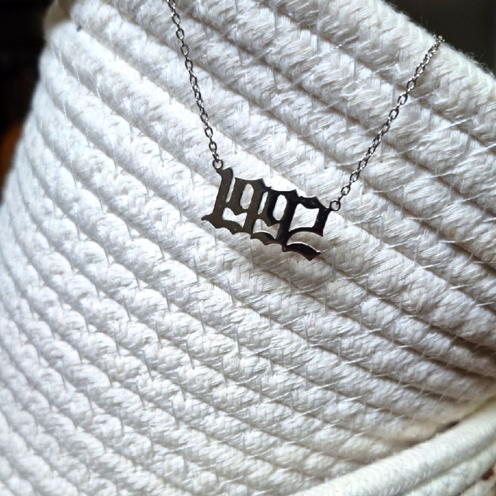 Silver 1992 Pendant Necklace